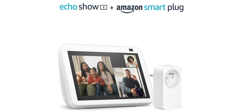 Promo : l'écran connecté Echo Show 8 d'Amazon en réduction avec cet accessoire ultra-pratique