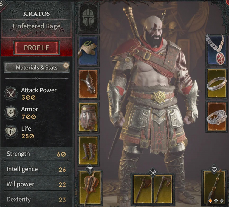 Diablo 4 X God of War : vous pouvez jouer Kratos, la preuve en images !  