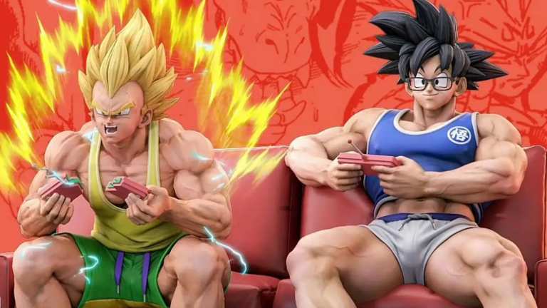 Dragon Ball : cette figurine transforme Goku et Vegeta en gamers, ça va  rage quit 