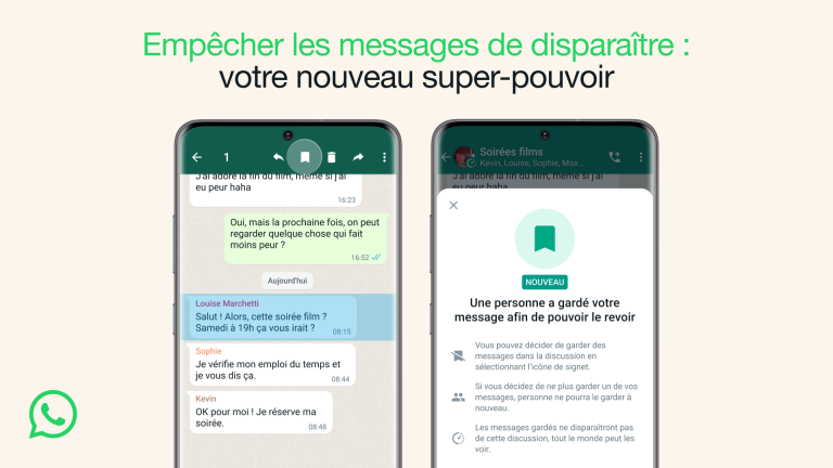 Whatsapp a de nouveaux projets pour vos messages éphémères
