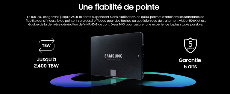 Promo SSD 4 To : le Samsung 870 EVO voit son prix s'écrouler !