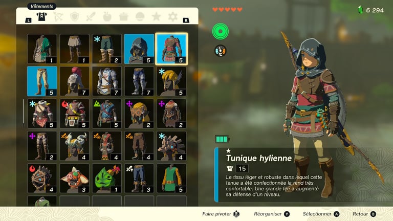 Tenue hylienne Zelda TotK : où trouver cet ensemble qui augmente la défense ?