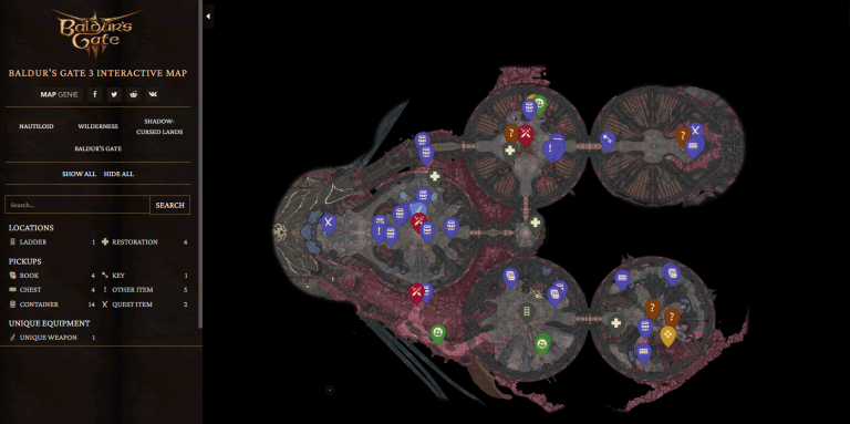 Cartes interactives Baldur's Gate 3 : secrets, objets, quêtes... Quelles sont les meilleures maps pour ne rien rater de votre aventure ?
