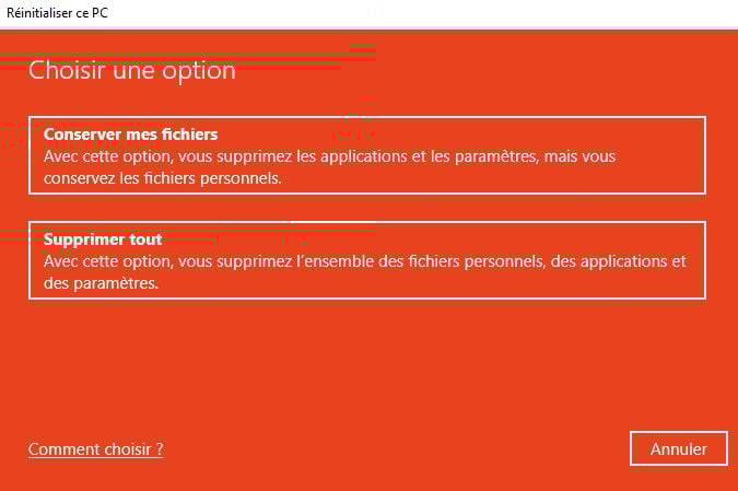 Comment réinitialiser son PC Windows ? Comment réinitialiser son PC Windows ?