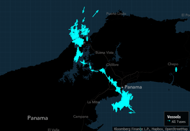 Le canal de Panama reste obstrué par la sécheresse. Il y a donc des navires qui paient plus de deux millions de dollars pour éviter la file d’attente