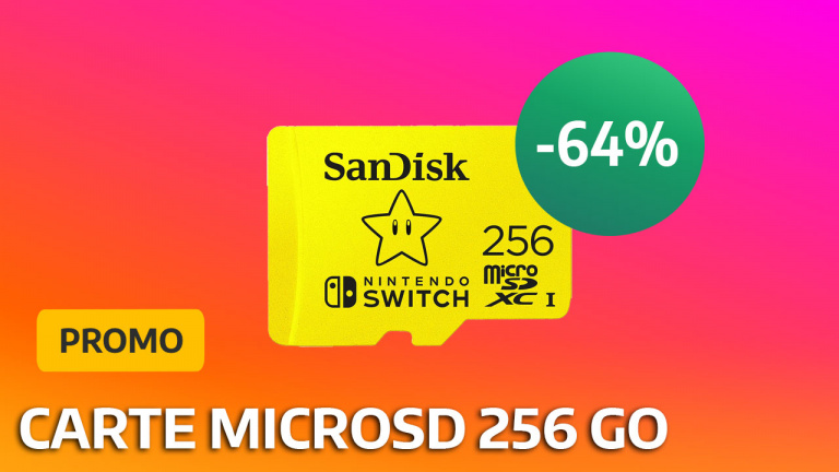 Nintendo Switch : énorme promo sur la carte microSD de 256 Go, qui est à -64% !