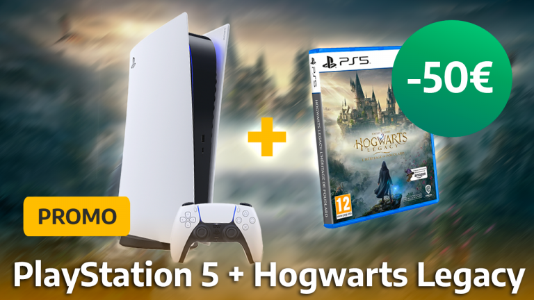 Avec une réduction de 50€, le pack PS5 incluant le jeu Hogwarts Legacy est vraiment avantageux !