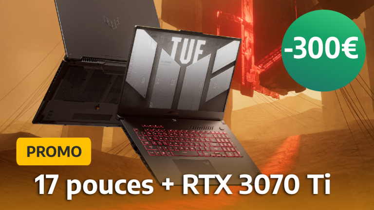 Ce PC portable gamer avec RTX 3070 Ti est à un bon prix grâce à cette promo de 300 €