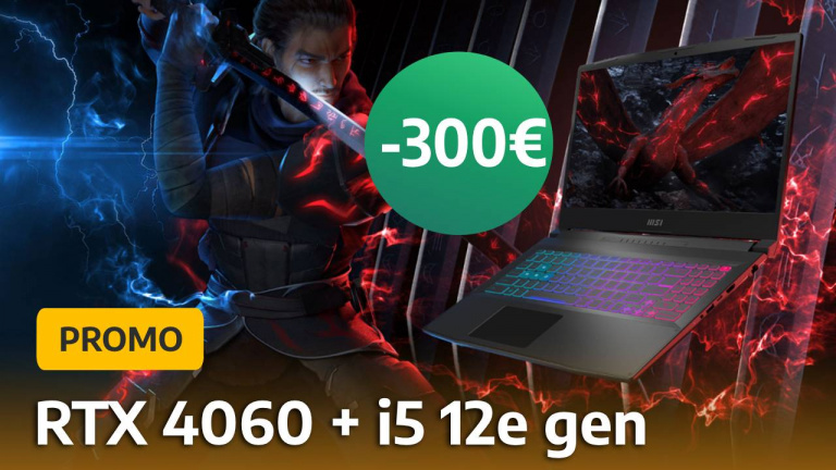 -300€ de réduction sur ce PC portable gamer MSI doté d’une RTX 4060 