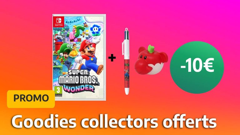 En précommandant Mario Wonder chez ce marchand, vous profiterez de goodies offerts ainsi que d’un bon d’achat !