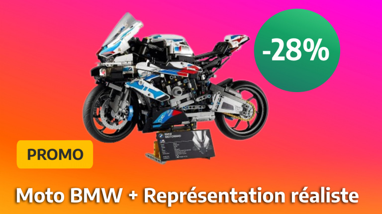 -28% sur cette moto Lego BMW, de quoi ravir les fans de sports mécaniques