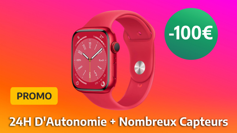 Promo : l’Apple Watch Series 8 profite d’une baisse de 100€ pour les French Days 