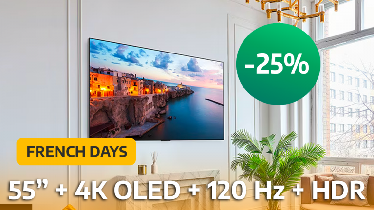 Promo TV 4K OLED : -580€ sur la LG G3 de 55 pouces pendant les French Days !