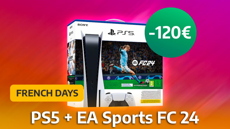 Promo PS5 : Une réduction de 120€ sur le pack console avec le jeu EA Sports FC 24 à l'occasion des French Days !