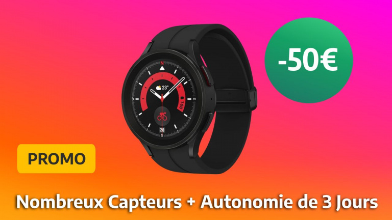 Belle promotion sur la montre connectée Samsung Galaxy Watch5 Pro pour les French Days