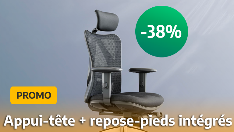 Avec 38% de réduction, cette chaise ergonomique plus confortable qu'un fauteuil gamer soulagera votre dos !