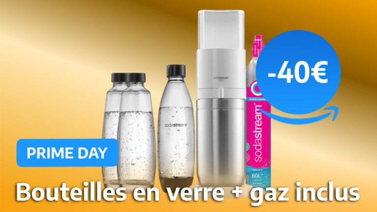 Prime Day : 40€ de remise sur la Sodastream, plus jamais sans les bulles. 
