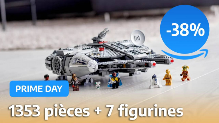 Prime Day : À -38%, le set LEGO du légendaire Faucon Millenium ne demande qu'à décoller jusqu'à votre porte !