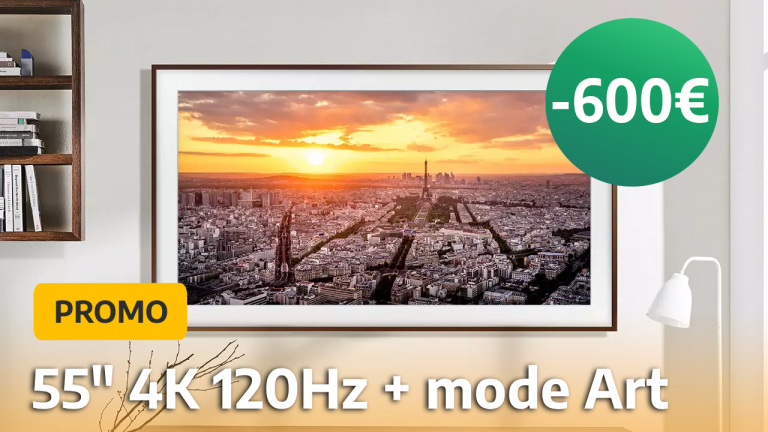 Promo : -600€ sur la TV 4K QLED Samsung The Frame qui est sortie cette année !