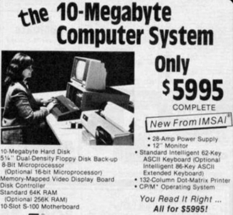 Vous vous plaignez des prix des iPhone et des Mac ? Vous avez oublié les prix de la tech au 20ème siècle, voyez plutôt cette vieille publicité pour un ordinateur d'époque