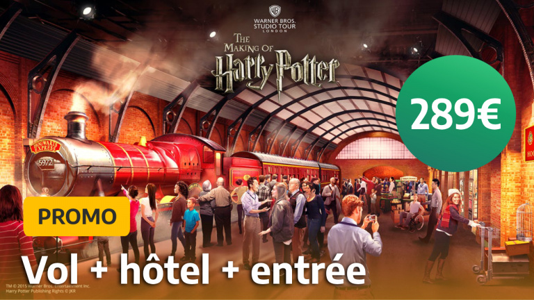 Harry Potter : vente Flash sur le voyage au Studio Tour de Londres ! Comment y aller pour pas cher avec le vol, l'hôtel et l'entrée inclus