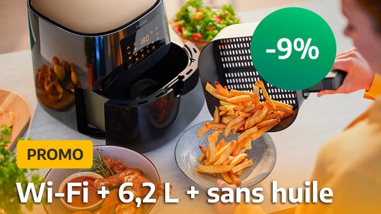 Promo Airfryer : le Philips Série 5000 XL passe sous les 200€ ! Enfin un  moyen de faire des frites légères avec son smartphone ! 