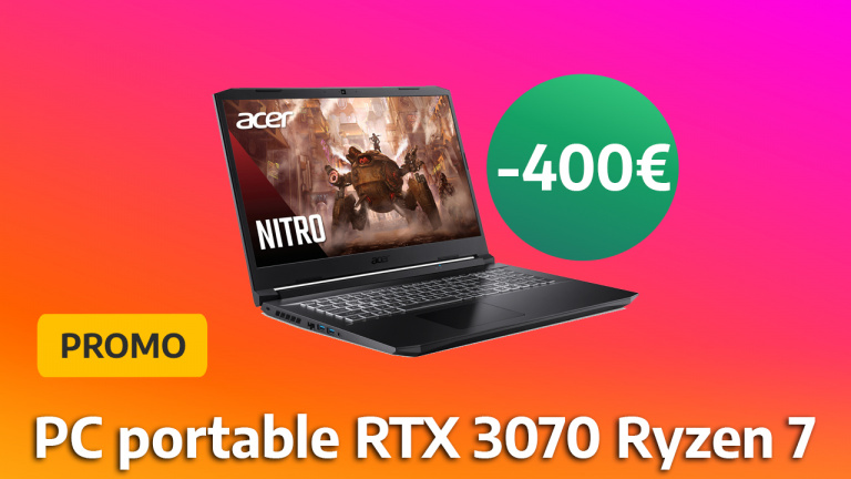 Promo PC portable gamer : avec sa RTX 3070 et son Ryzen 7, cet Acer Nitro à -27% est parfait pour tous les gros jeux vidéo du moment