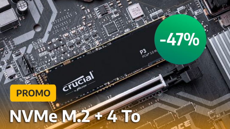 Promo Crucial P3 : Avec 47% de réduction, ce SSD NVMe de 4 To est idéal  pour avoir un stockage énorme et rapide dans son PC ! 