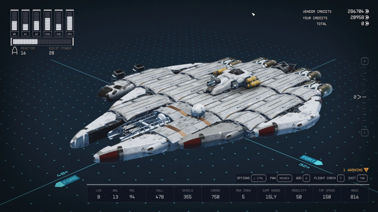 Ce joueur de Starfield construit l'un des vaisseaux les plus originaux jamais créé dans cet univers