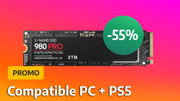 Notre SSD préféré, compatible PS5, se classe numéro 1 des ventes sur Amazon. Affiché à -55%, le Samsung 980 Pro 2 To va booster votre console comme jamais