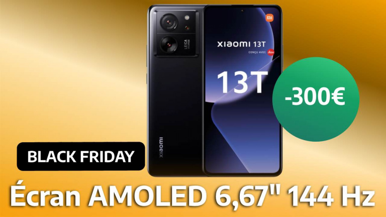 Le Xiaomi 13T voit son prix presque divisé par deux pendant le Black Friday, soit une aubaine pour mettre la main sur un smartphone haut de gamme pour moins de 350€ !