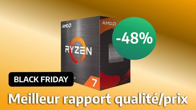 Pendant le Black Friday 2023, monter son PC gaming devrait coûter moins cher grâce au processeur Ryzen 7 5800X à -48%