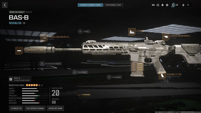BAS-B Modern Warfare 3 : quelle est la meilleure classe pour ce fusil de combat ? 