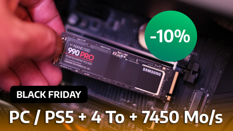 Black Friday Samsung 990 Pro : un des SSD les plus rapides pour PC et PS5 est en promo dans sa version 4 To