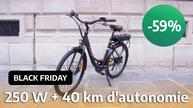 -50%, c'est l'énorme promotion appliquée sur ce vélo électrique pour le Black Friday