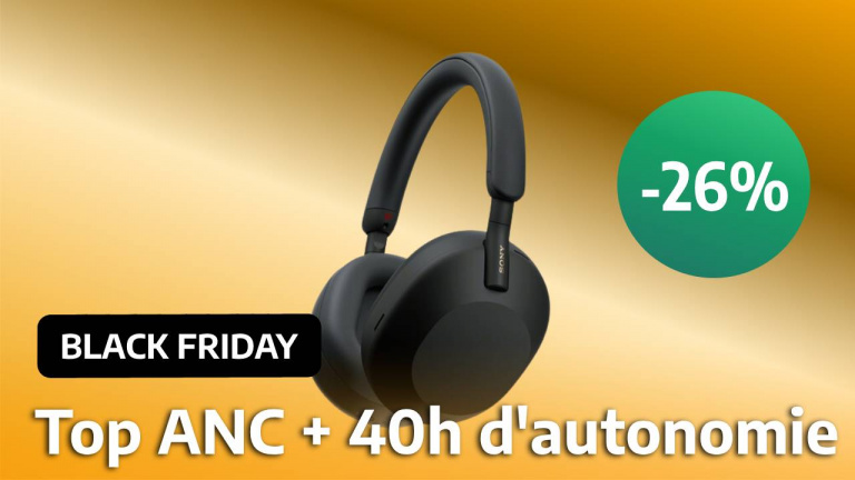 Black Friday : Un des meilleurs casques audio sans fil, le Sony XM5 est à -30%