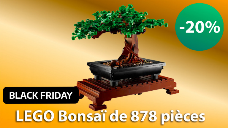 Pendant le Black Friday le célèbre LEGO Bonsaï est de retour avec une jolie  promotion de -20% sur son prix ! 