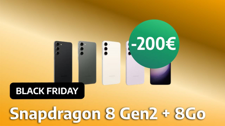 Pour le Black Friday, le Samsung Galaxy S23 256 Go s’offre 200€ de réduction