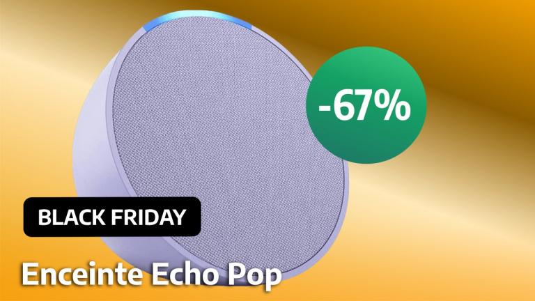 À -67%, aucune raison de ne pas craquer pour l'enceinte connectée Echo Pop pendant le Black Friday