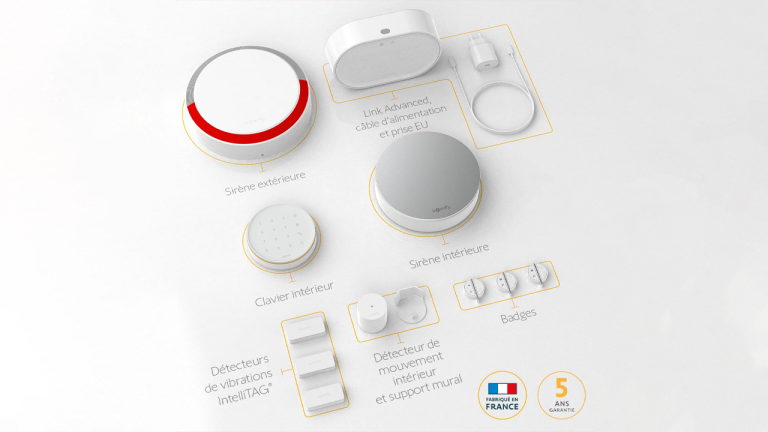 150 euros de réduction sur le Somfy Home Alarm Advanced Plus. Un système d’alarme connecté haut de gamme avec sirène extérieure et détecteur de mouvements