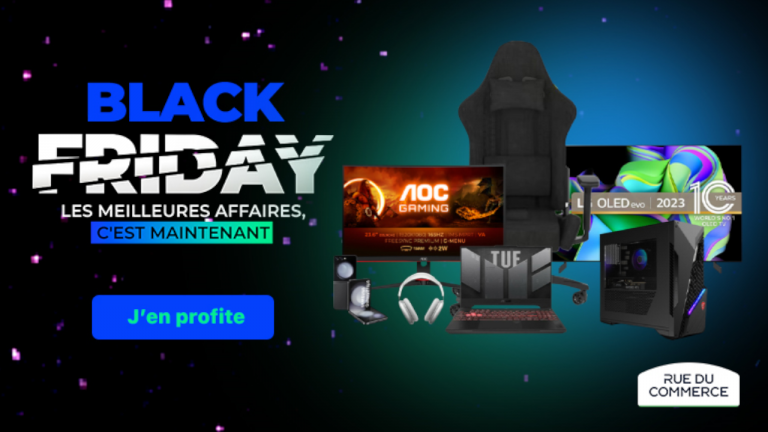 Black Friday : Rue du Commerce baisse encore les prix sur le hardware PC et des TV, voici les meilleures offres