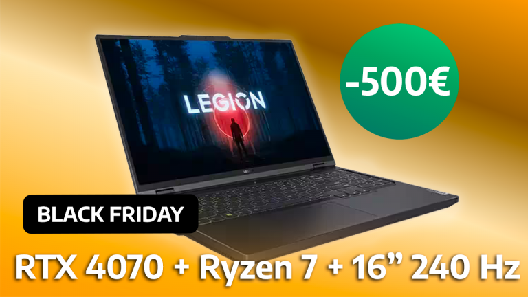 Black Friday : -500€ sur le Legion Pro 5, un PC gamer portable surpuissant avec une RTX 4070, un écran 500 nits 240 Hz… vu le prix, les stocks ne vont pas durer !