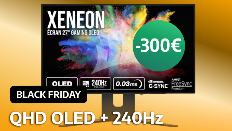 Une dalle 27" OLED QHD avec 240 Hz et 0,03ms pour seulement 699,99 € ? Pas étonnant qu'elle ai été notée 4,5/5 !