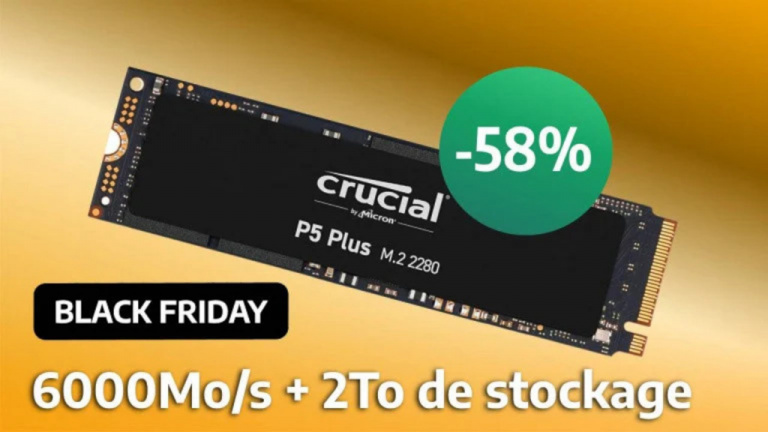Cyber Monday : Dernière chance du Black Friday pour récupérer le SSD Crucial P5 Plus 2 To à -58 % pour votre PS5 !