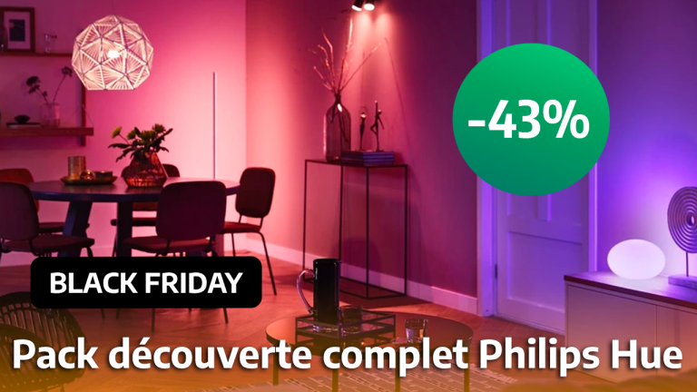 Maison connectée : Ce pack de découverte Philips Hue voit son prix chuter pendant ce Cyber Monday grâce à une promo de -43 % !