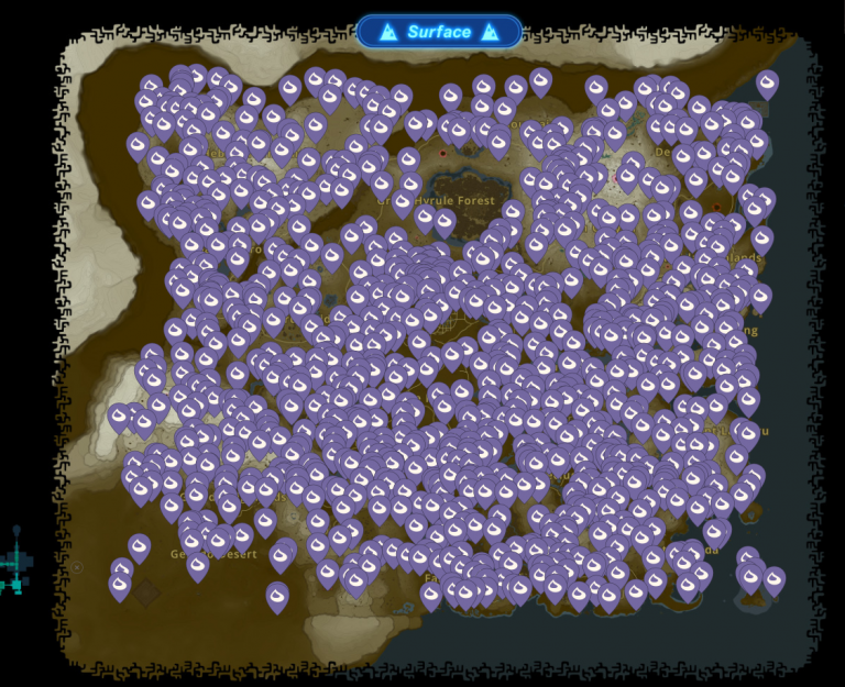 Korogu Zelda Tears of the Kingdom: Where to find all the nuts to improve your inventory?