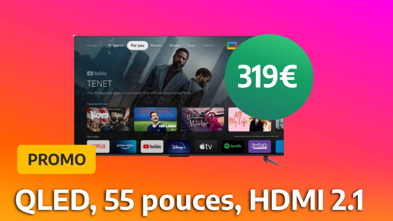 Promo : on vous met au défi de trouver une meilleure TV 4K QLED à moins de 320€, avec en plus un support mural offert en bonus