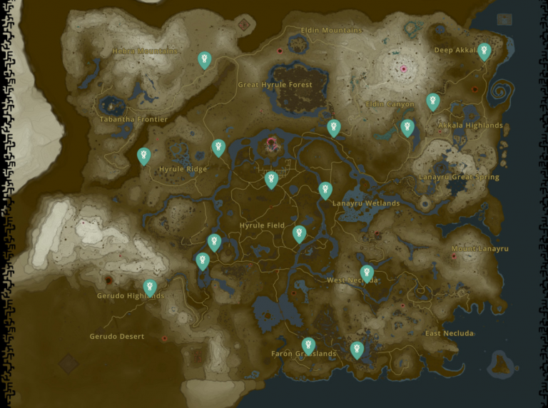 Relais Zelda Tears of the Kingdom : Emplacements et comment tous les trouver ?