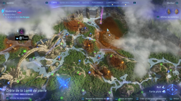 Frontiers of Pandora Avatar Map: How to reveal the fog of war and understand points of interest?