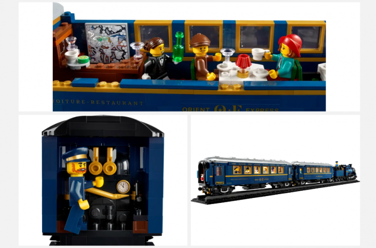 Ce nouveau LEGO est un véritable objet de décoration : c'est une reproduction fidèle du train de l'Orient Express
